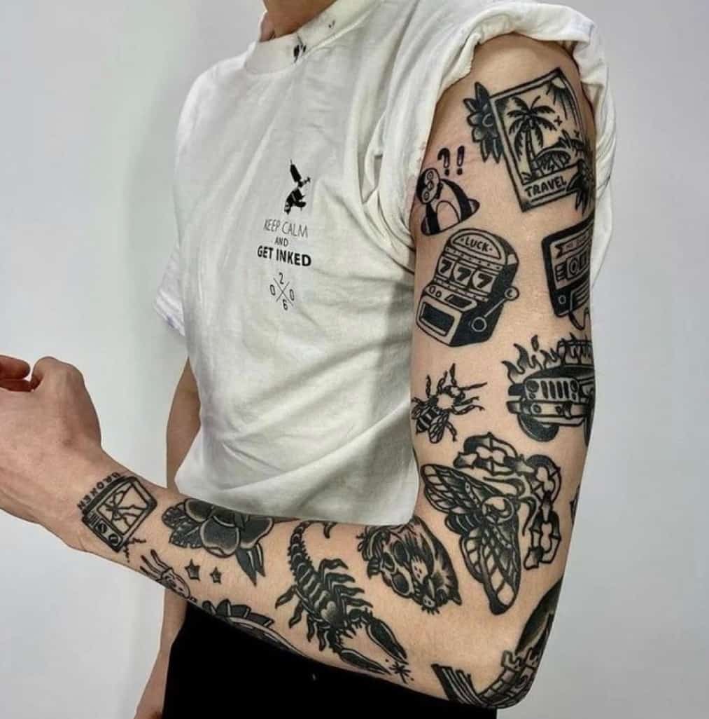 How to turn multiple individual tattoo ideas into a sleeve or collection of  work? : r/TattooDesigns