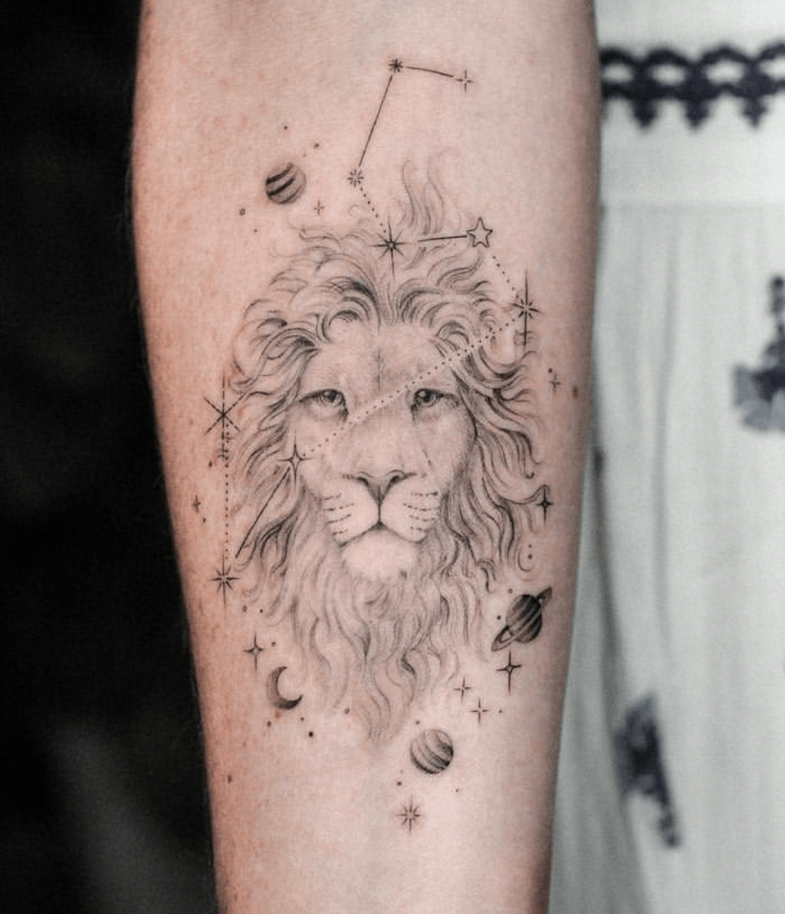 Tattoo Studio Shop Flash Single Leo Lion Zodiac Sign Horoscope 11” X 14