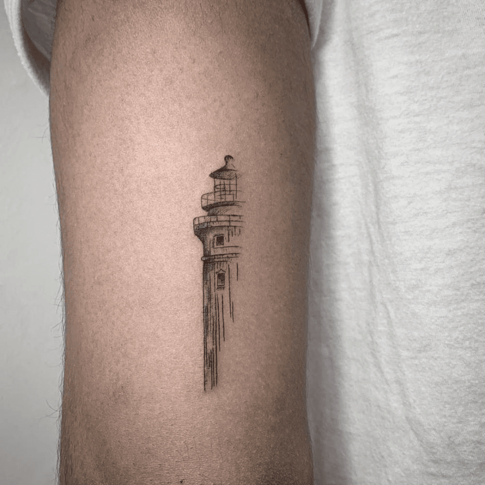 Unify Tattoo Company : Tattoos : Edwardemar Bonilla : Lighthouse Tattoo