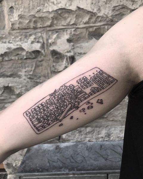 Mechanical Keyboard Tattoo