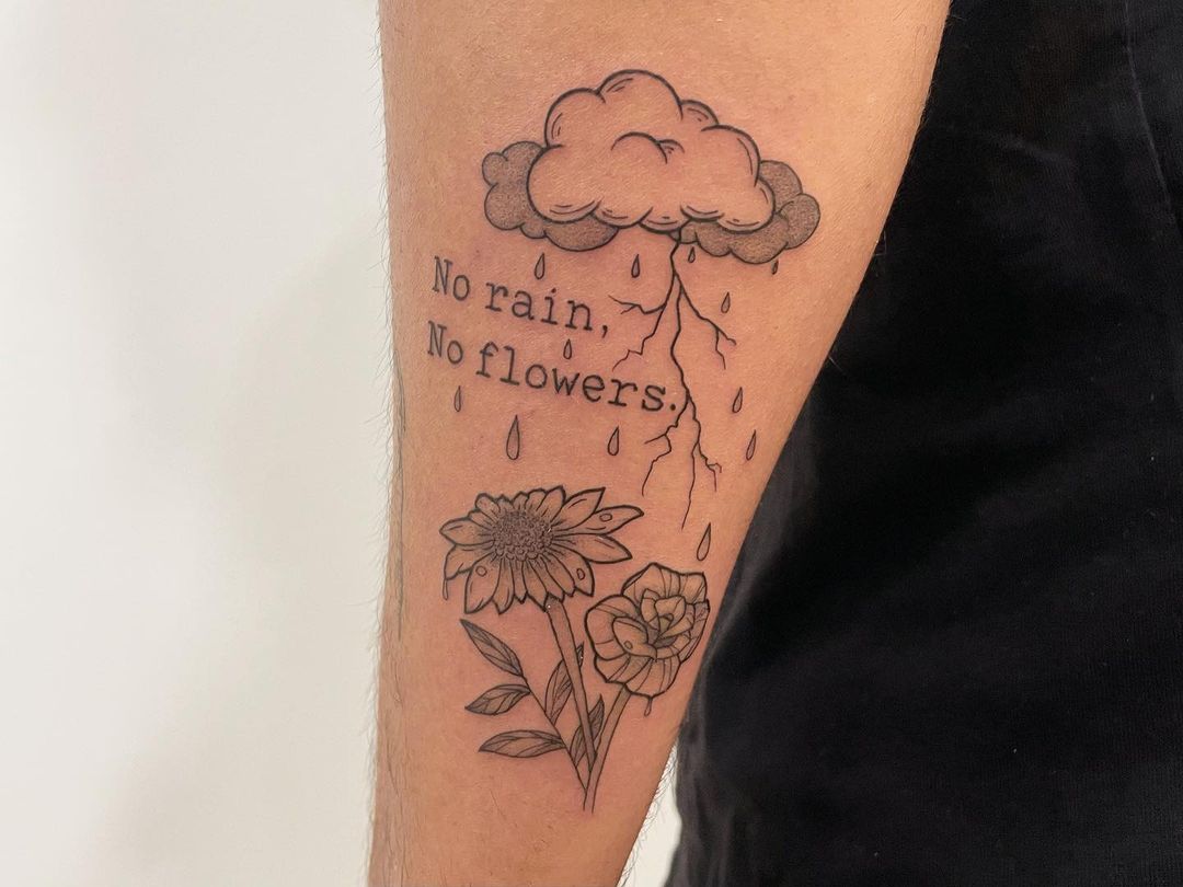 rain storm tattoos