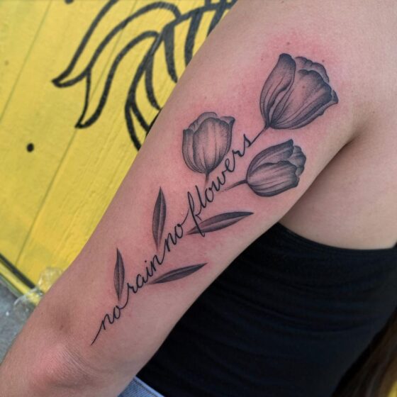 30 No Rain No Flowers Tattoos To Look Up To • Body Artifact