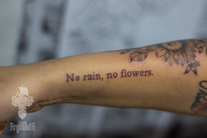30 No Rain No Flowers Tattoos To Look Up To • Body Artifact