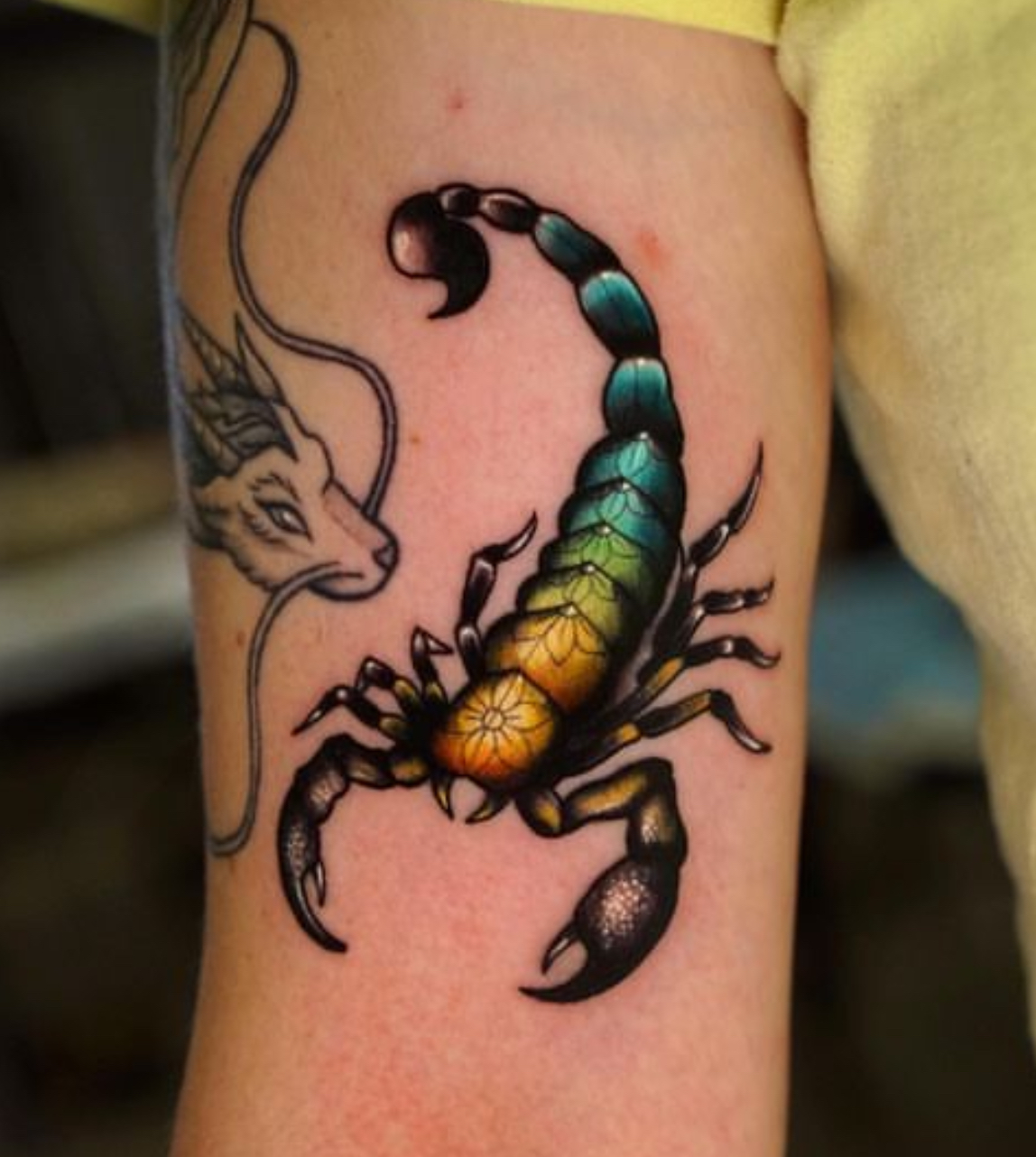 simple scorpion tattoo