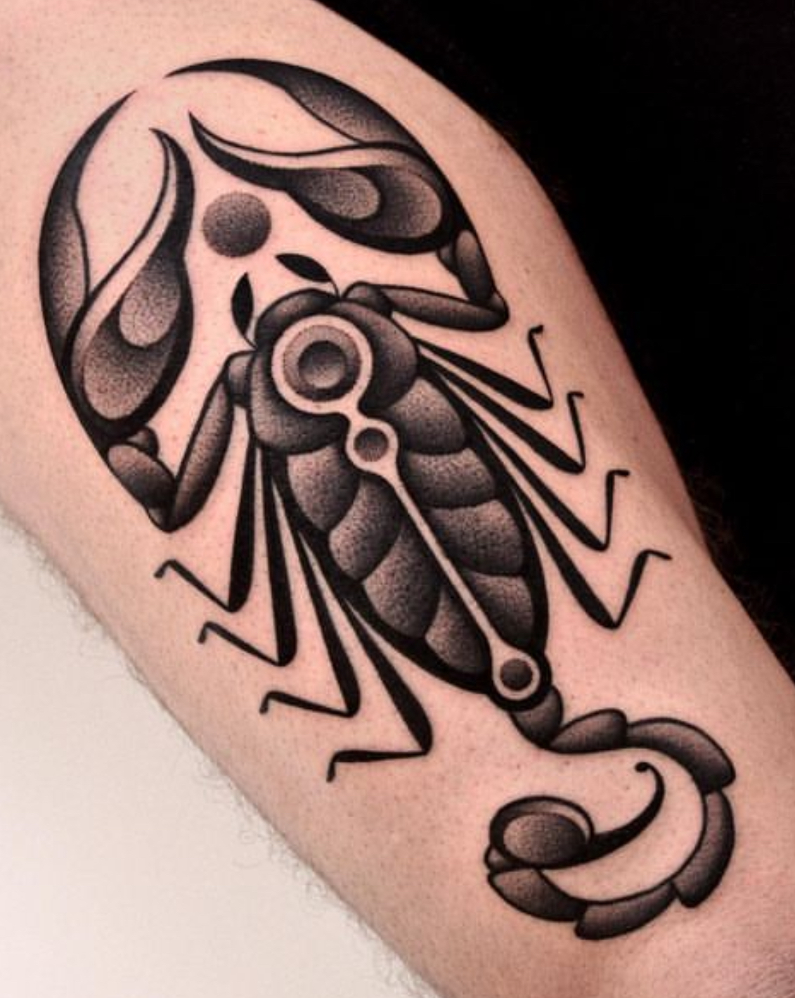 Scorpione A+L+I (Legame) scorpione chiave di basso original Polynesian  tattoo design
