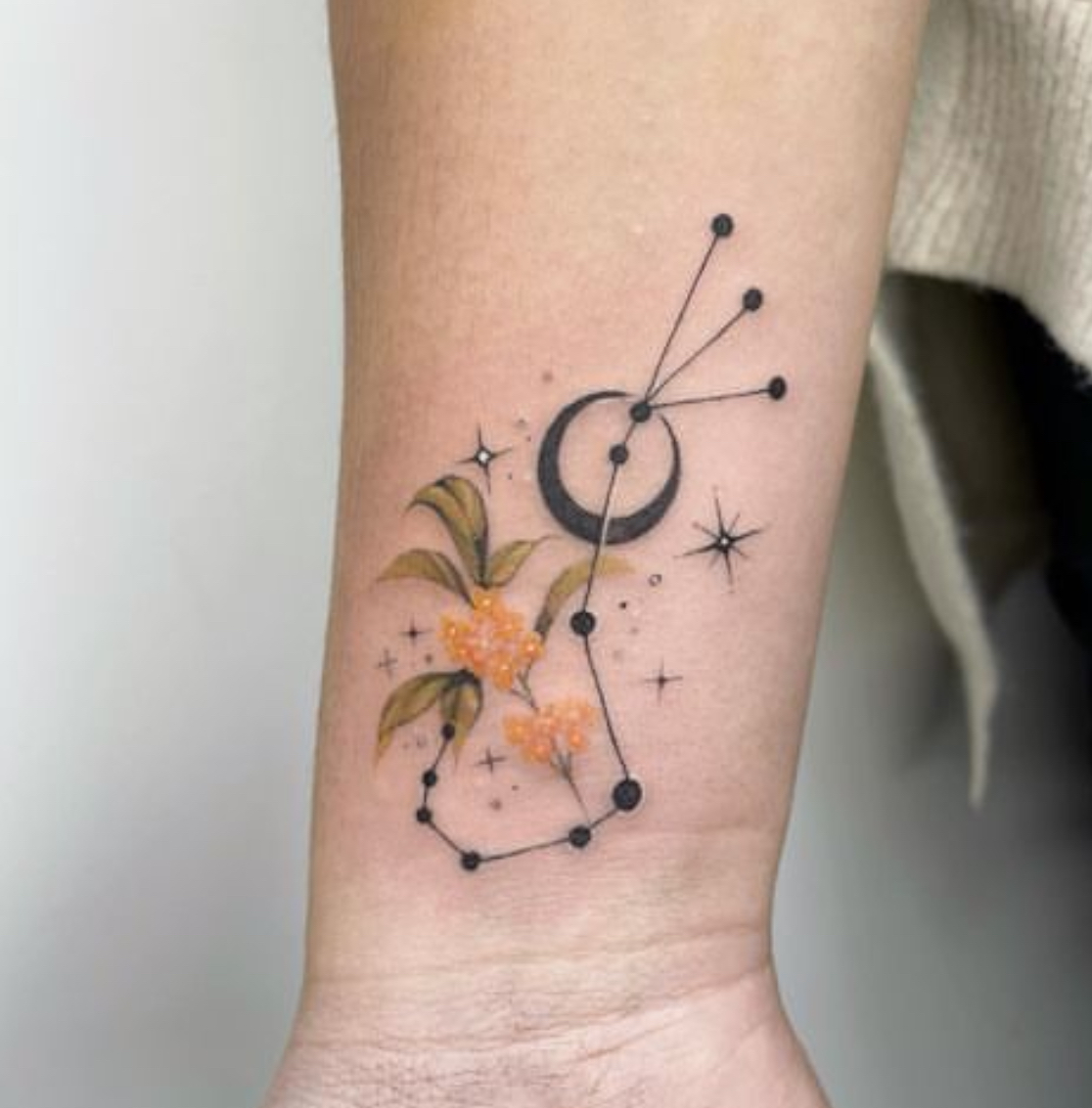 Scorpio constellation with the... - Abbie Wayte Tattoo | Facebook