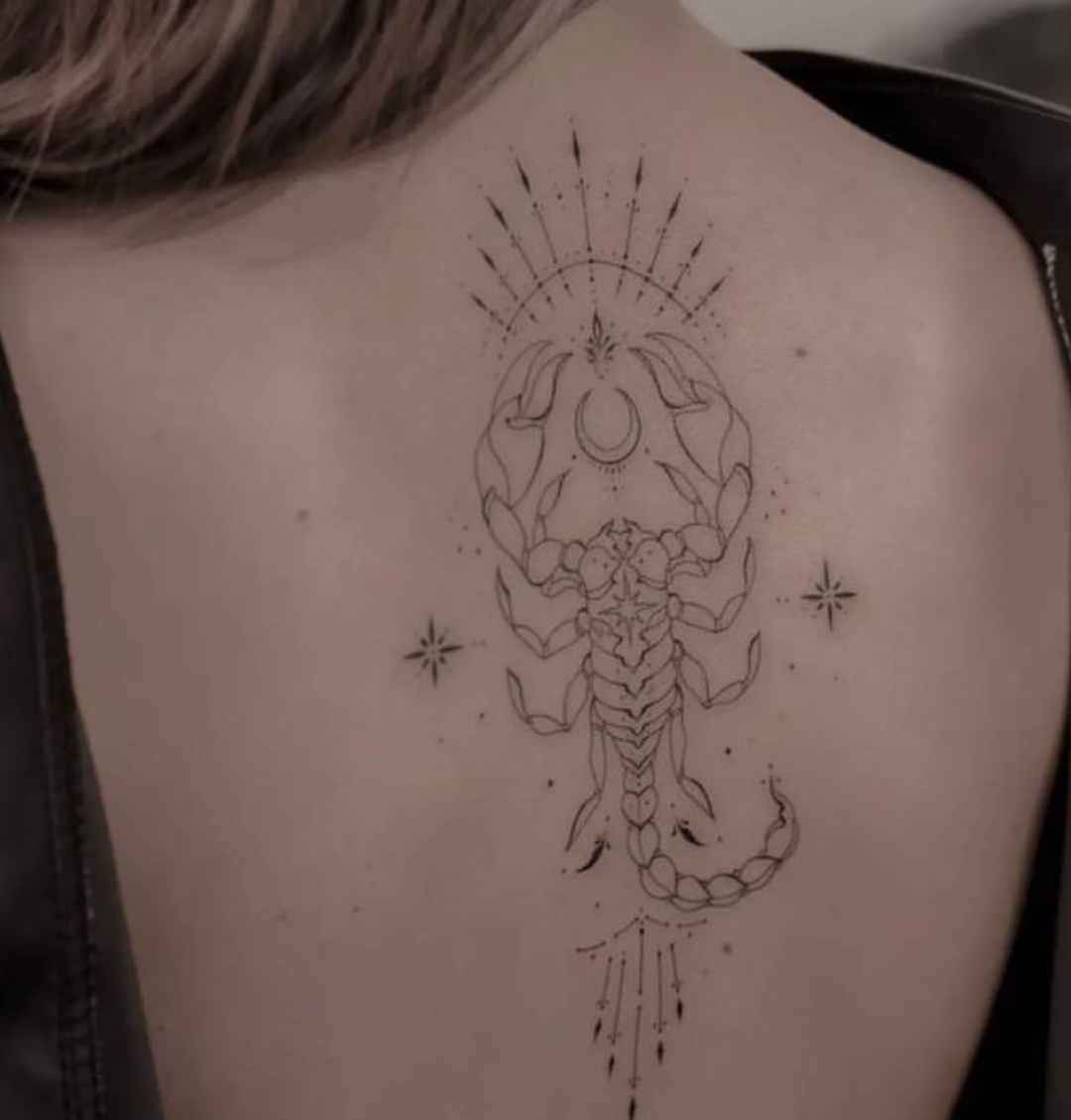 Girl With Scorpion Tattoo