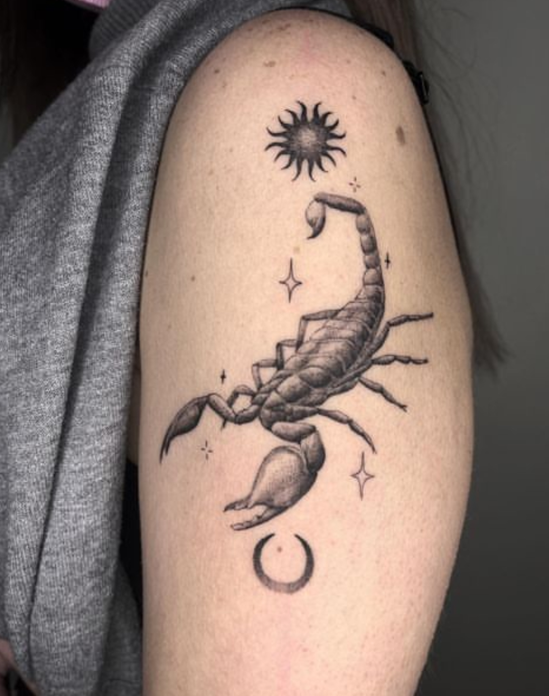 Neo Traditional Scorpion Tattoo By Binky Warbucks - Iron Palm Tattoos &  Body Piercing