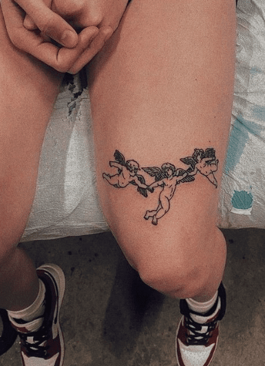 Custom Thigh Tattoo Design (Commission) by xMLBx on DeviantArt