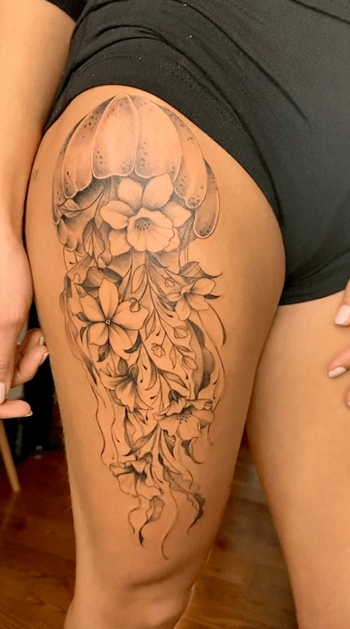 60 Classy Side Thigh Tattoos Insights Meanings  Best Designs  InkMatch