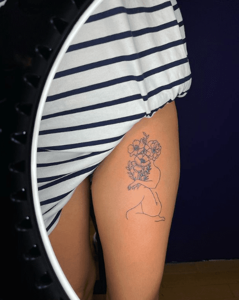 Animal Magic - Classy Side Thigh Tattoo with a Twist - Millionaire Business  Articles - Medium