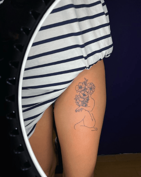 40 Thigh Tattoos for Women