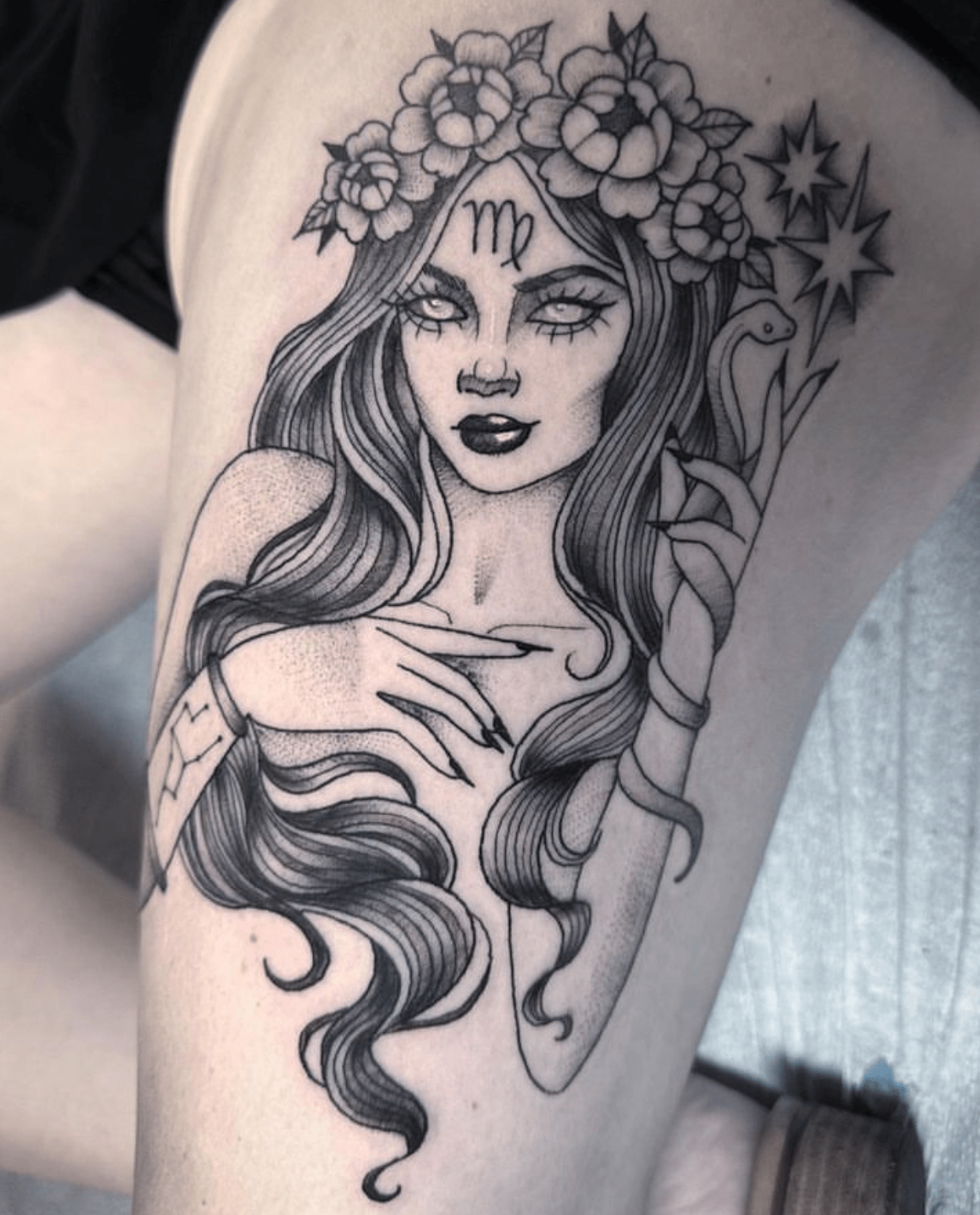 virgo tattoos for girls