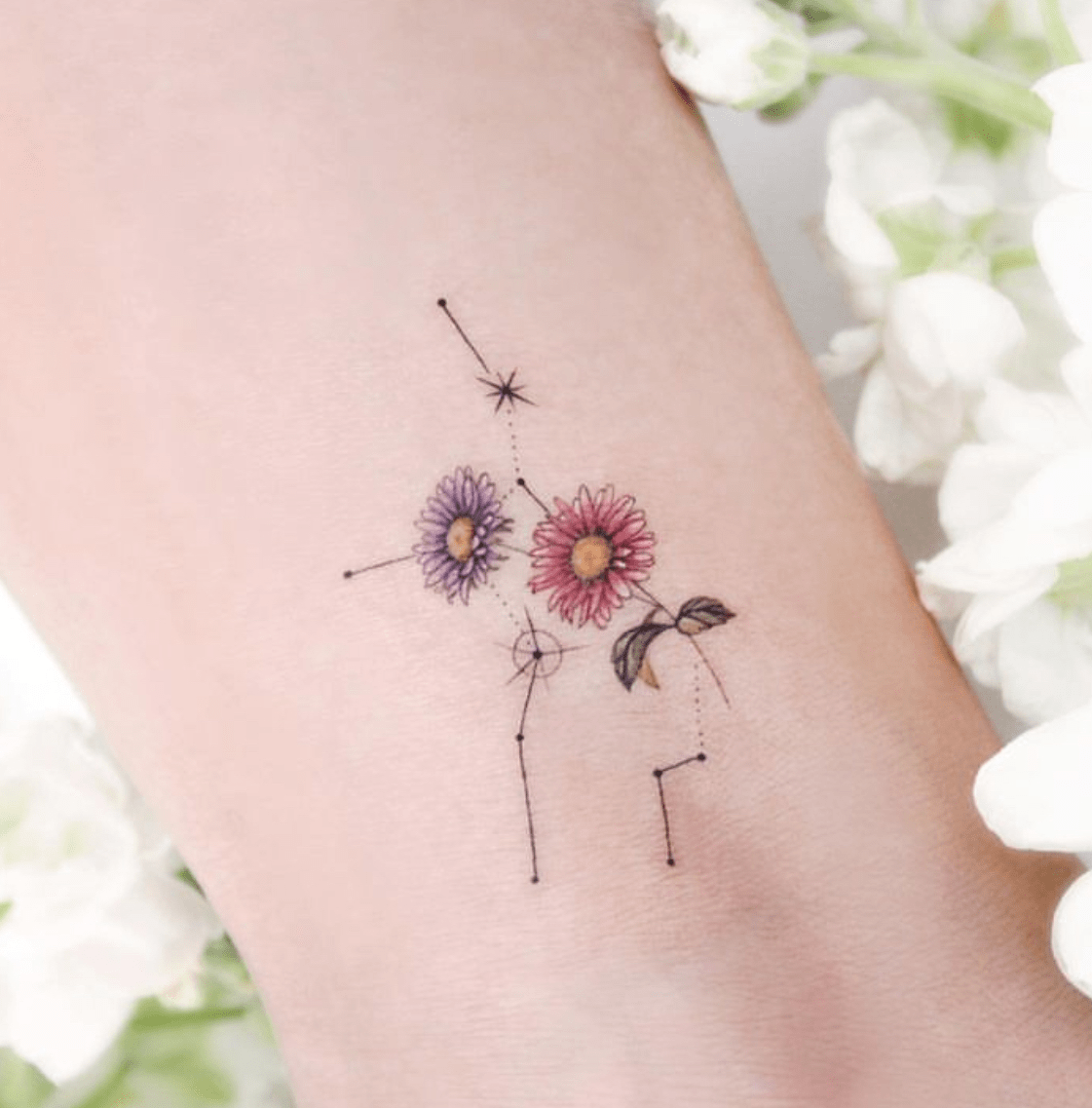 Hand drawn creative wildflower design, side profile, simple, minimalistic,  sharp lines, thin lines, white background, black and white on Craiyon