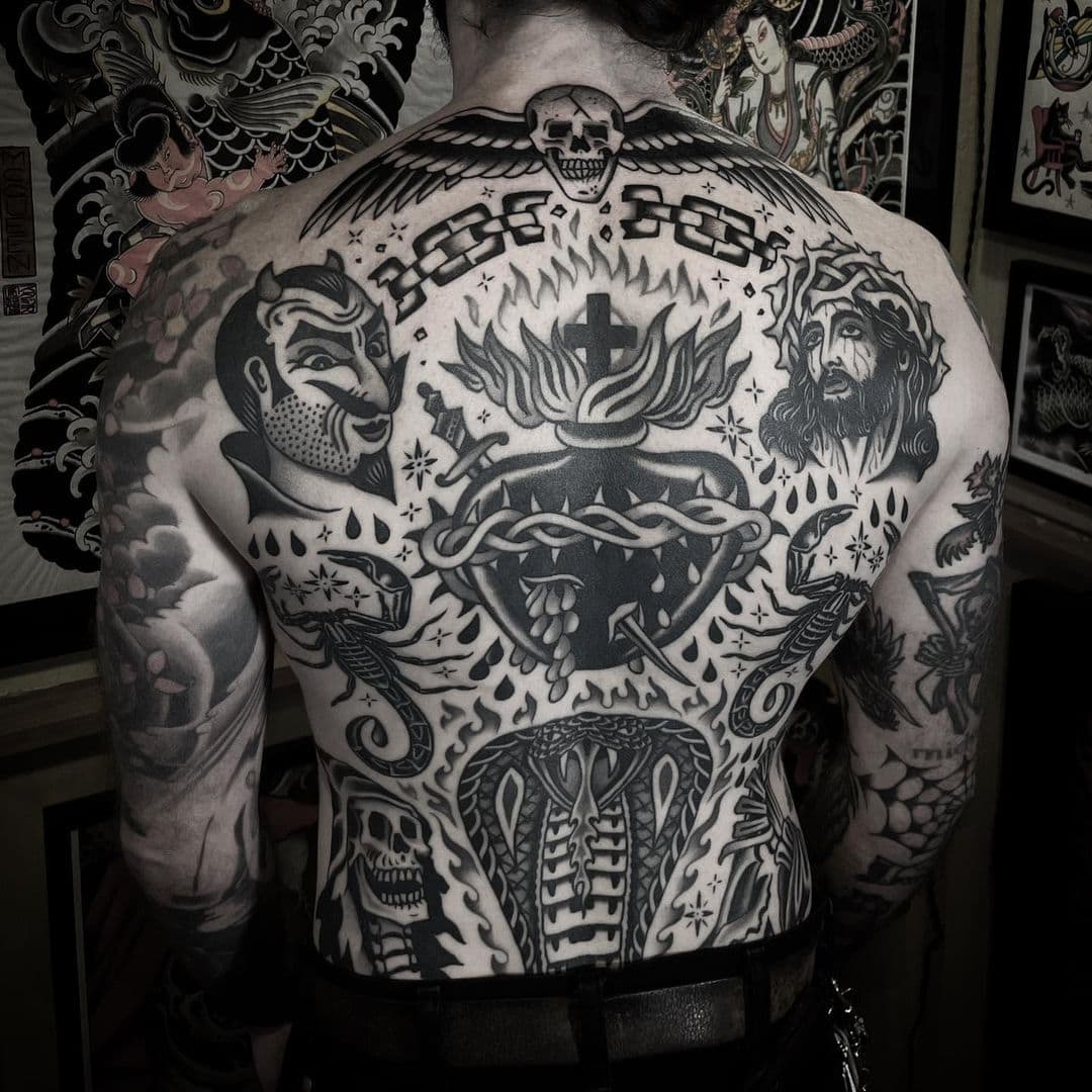 27 Bold Back Tattoos For Men To Make A Statement • Body Artifact