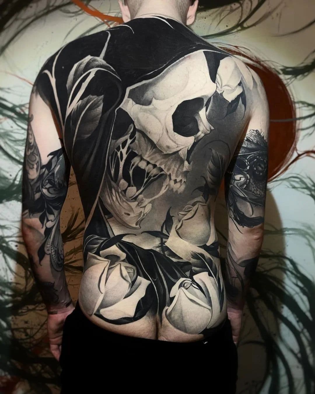 40 Skull Back Tattoo Designs or Men [2024 Inspiration Guide] | Back tattoos  for guys, Tattoos, Tattoo designs
