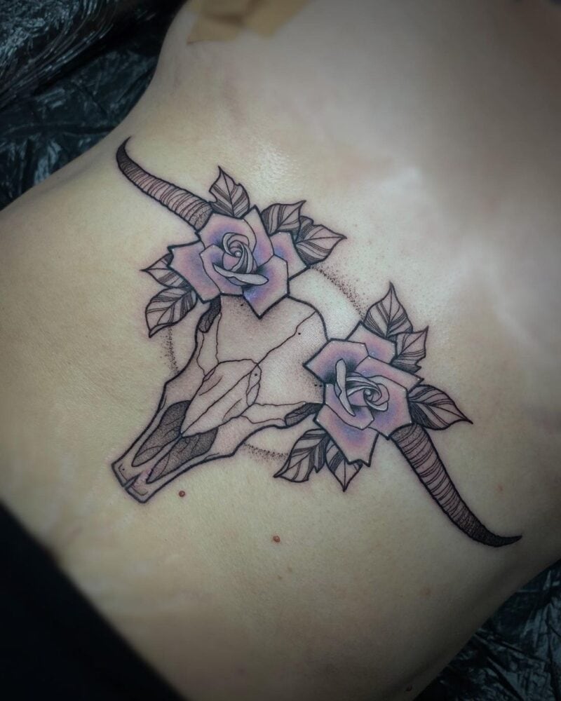 20 Bull Skull Tattoos To Grab By The Horns • Body Artifact
