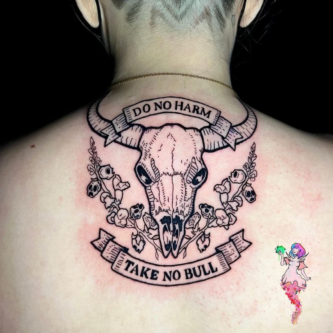 20 of the most beautiful bull skull tattoos you’ll ever see!