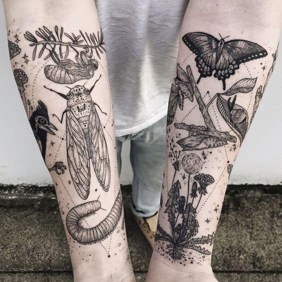 50 Patchwork Tattoos to Make You Start a Sleeve