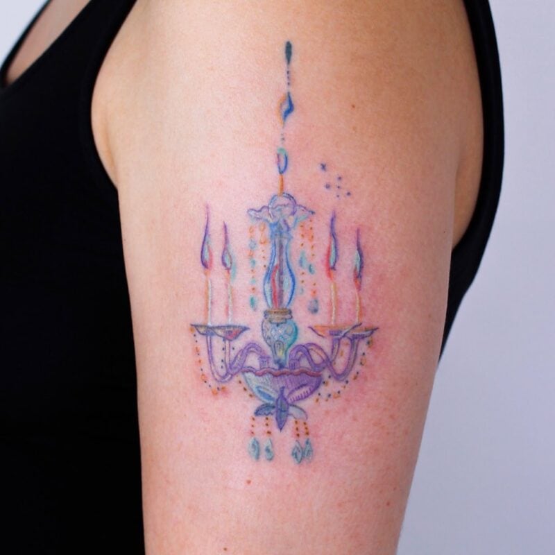 20 Bright Chandelier Tattoos That Light Up A Room • Body Artifact