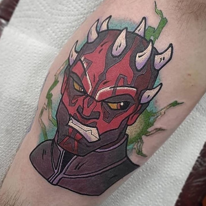 Darth Maul Face Star Wars tattoo  Best Tattoo Ideas Gallery