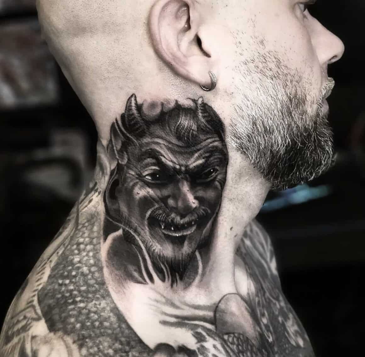 87 Wicked Demon Tattoos for Men [2024 Inspiration Guide] | Evil tattoos, Demon  tattoo, Satanic tattoos