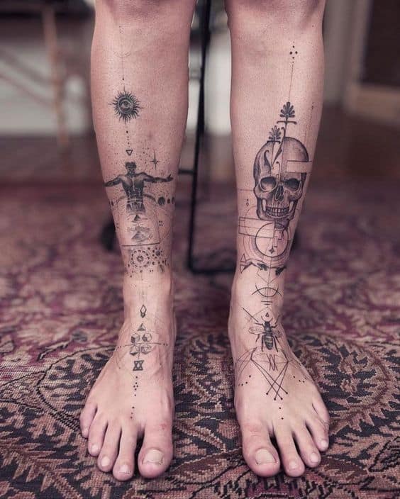 traditional tattoo leg sleeve patchworkTikTok Search