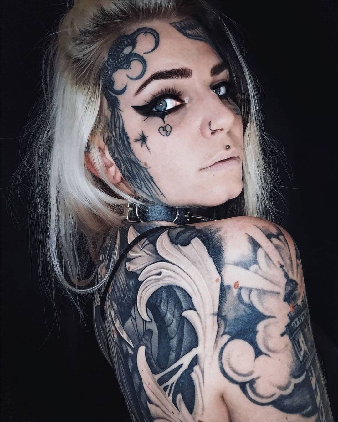 Women Face Tattoo by Mertime on DeviantArt