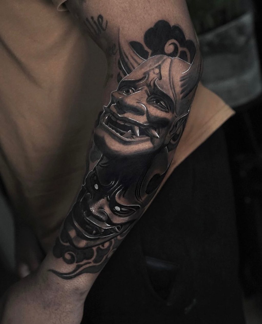 Tattoo uploaded by Daniel Gutierrez • Hanya mask tattoo • Tattoodo
