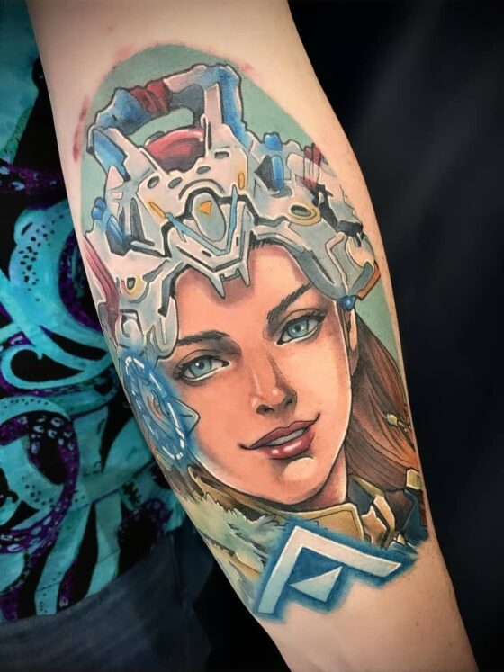 15 Diverse Horizon Zero Dawn Tattoos To Admire 7 15 Horizon Zero Dawn Tattoos