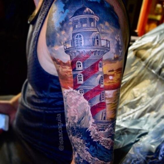 23 Bright Lighthouse Tattoos To Gaze Into • Body Artifact