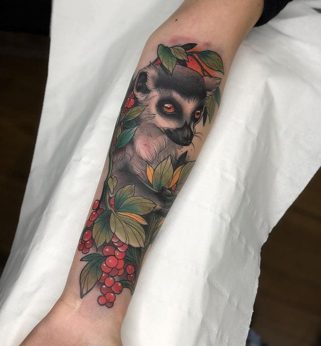 Lemur tattoo