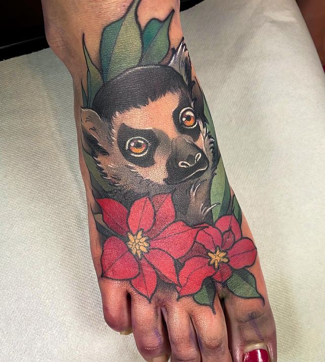 Stunning Lemur Arm Tattoo for an Exquisite Look