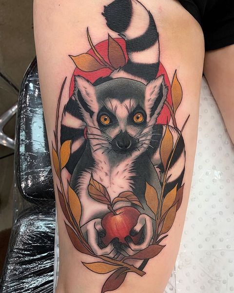 Lemur tattoo