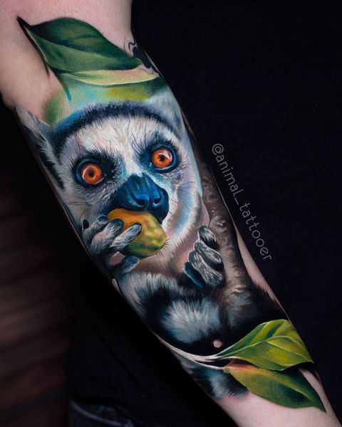 Lemur tattoo