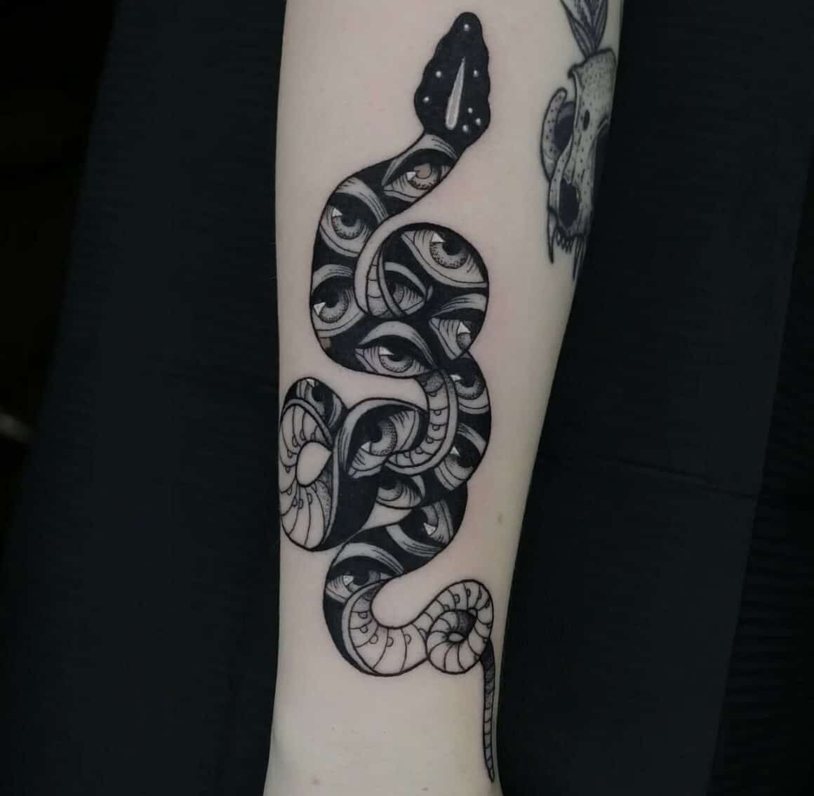two #headed #snake #tattoo two heade🤓🤕😓d snake tattoo | TikTok