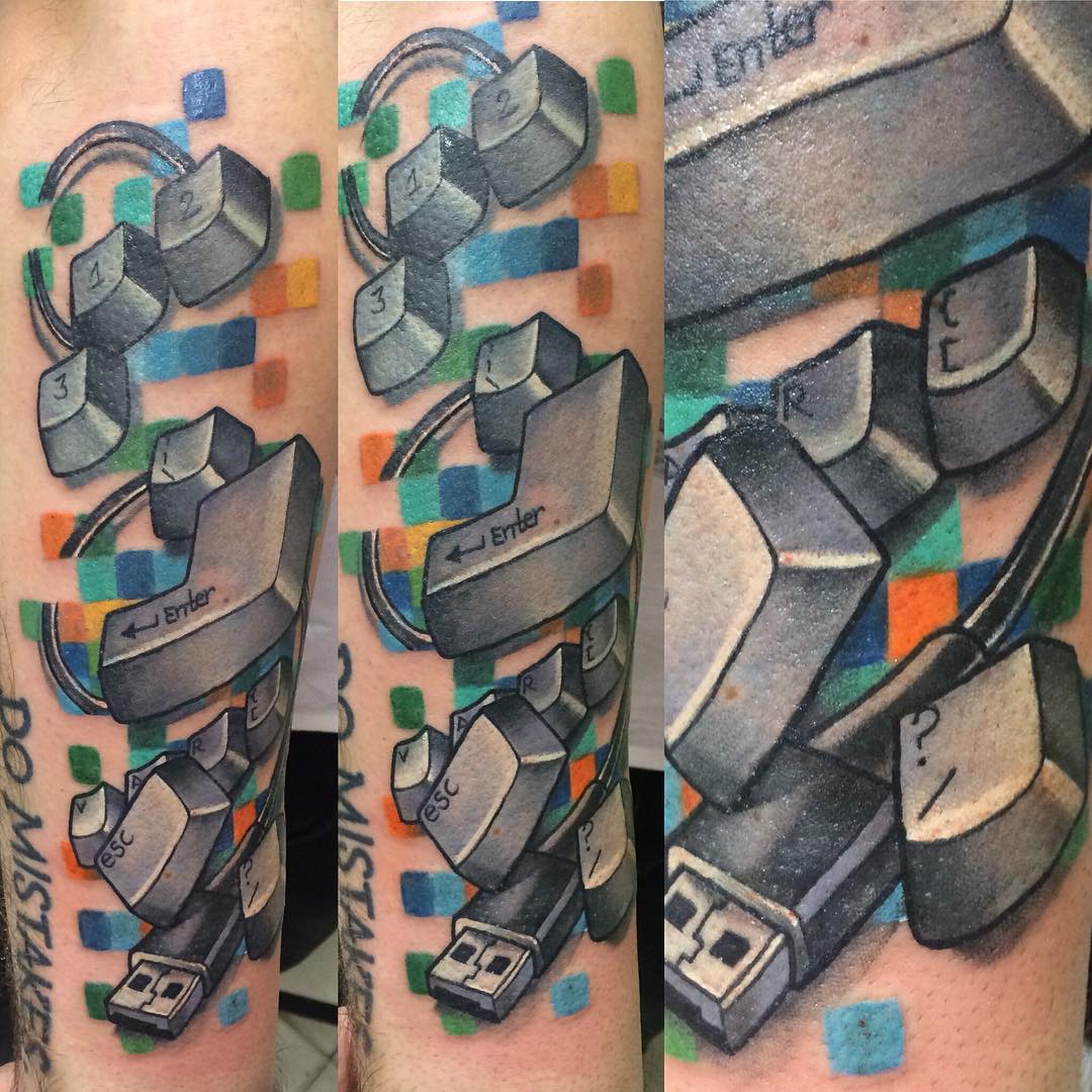 Mechanical Keyboard Tattoo