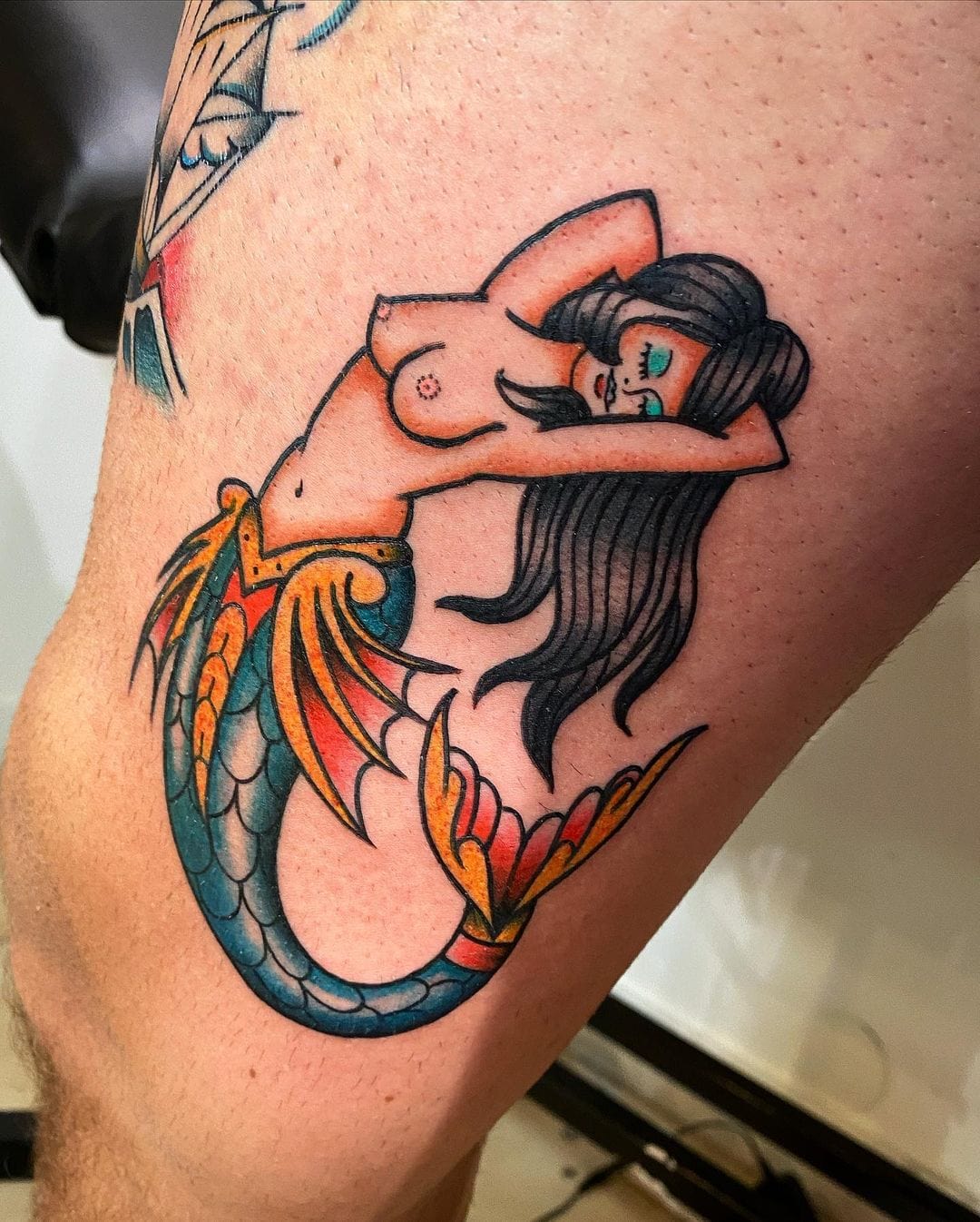 Eternal Images by Sarah - Ok... one more, because she is so pretty!!🧜‍♀️  💕🐠 #mermaid #mermaidhair #mermaidtattoo #mermaidart #mermaidlife #tattoo # thightattoo #thightattoos #beyoutiful #fineline #finelinetattoo  #finelinetattooartist #mermaidlove ...