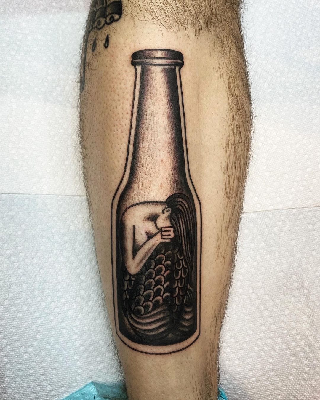 What's more elusive, PBR bottles or Yetis? Had a blast on this one for @beer.and.records  👀🍻 TATTOO BOOKING: I'm trying somethin... | Instagram