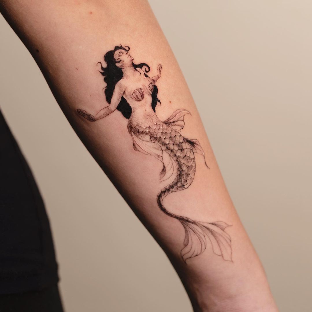 24 The Most Popular Mermaid Tattoo Designs – SORTRA