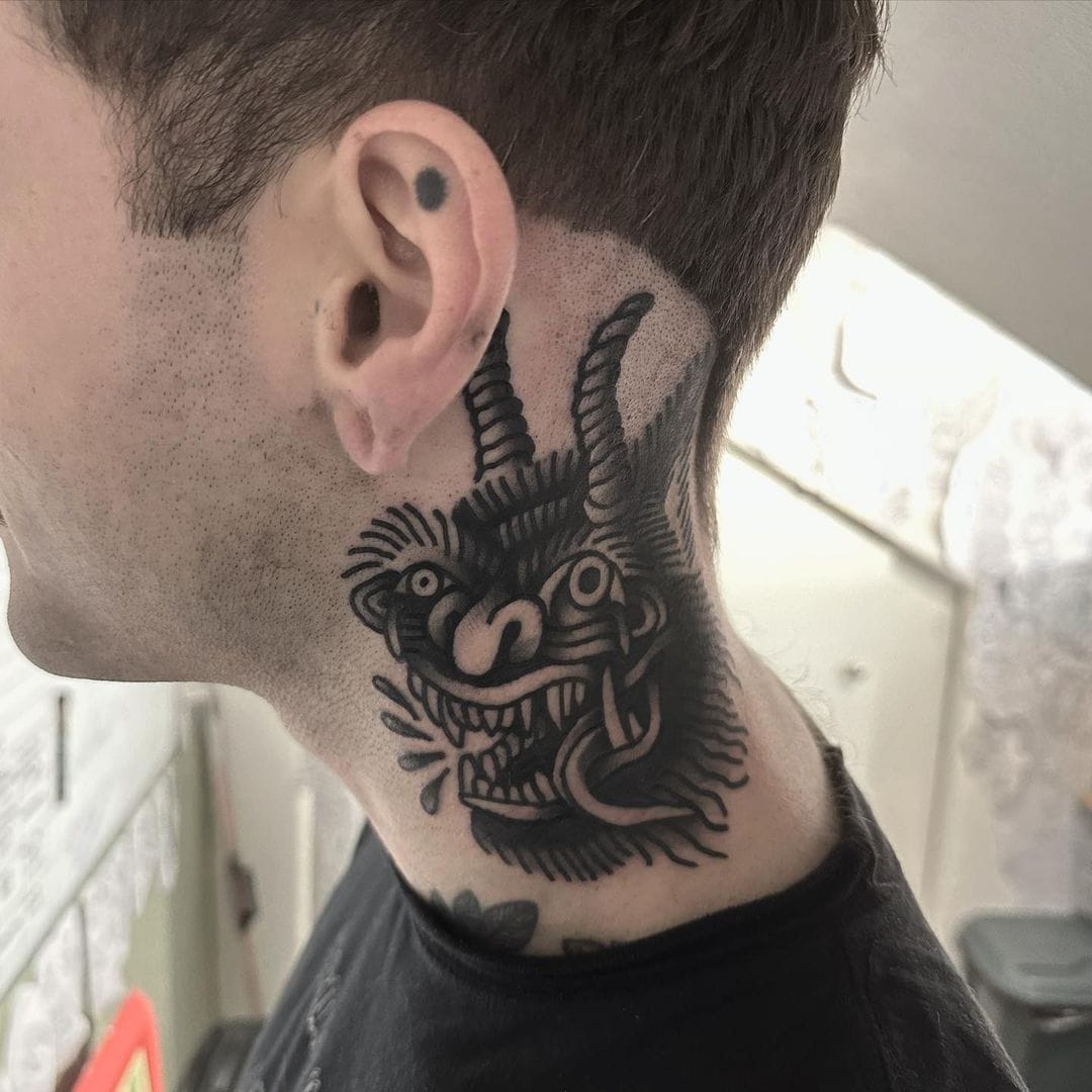 25 Cool Butterfly Neck Tattoo Ideas for Men & Women in 2024