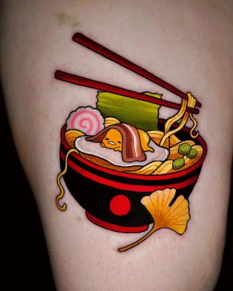 Sunset Tattoo  Japanese Ramen Bowl Frog Tattoo by TomTom