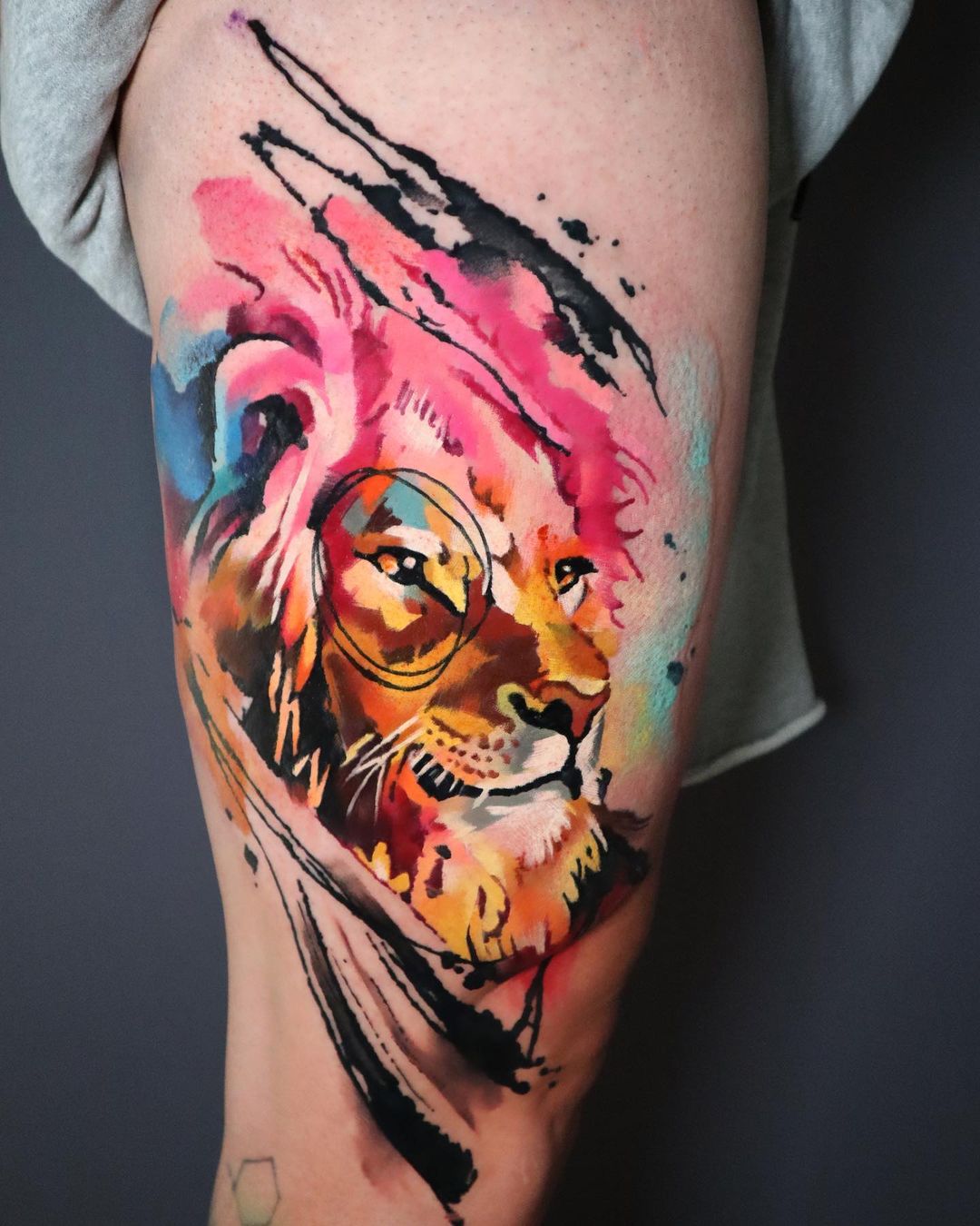 Lovely Leo Tattoos for this Month | Buy Orange Tattoo Ink Online –  magnumtattoosupplies