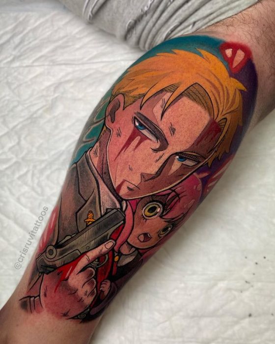 13 Incredible Anime Tattoo Artists With Examples Body Artifact   Cris Ruvi Anime Tattoo2 560x700 