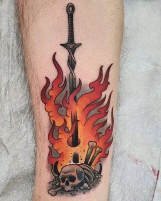 37 Epic Dark Souls Bonfire Tattoos • Body Artifact