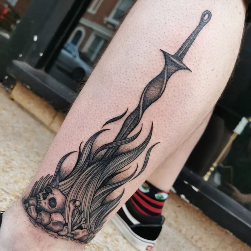 37 Epic Dark Souls Bonfire Tattoos Body Artifact   Dark Souls Bonfire Tattoo 37  800x800 