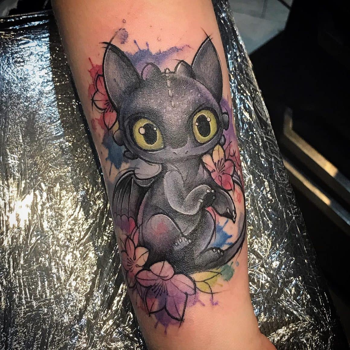 night fury toothless tattoo