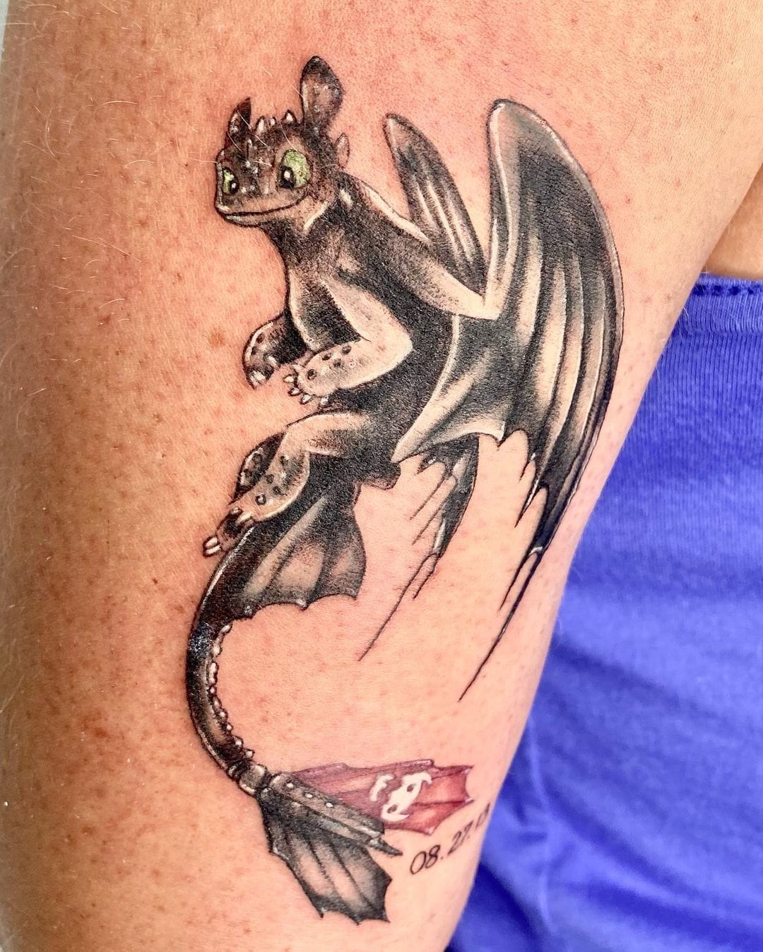 night fury toothless tattoo