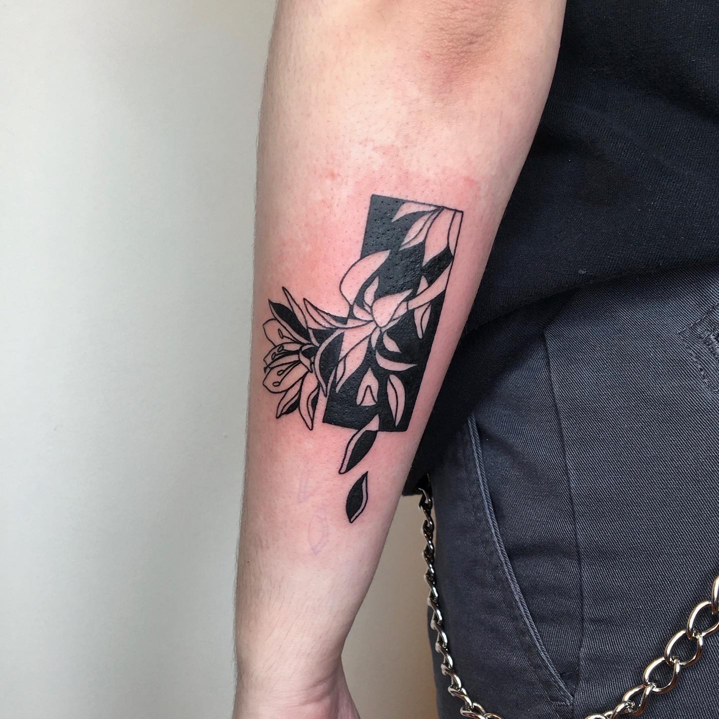 Homesick Tattoo Studio  Gallery   Check out this beautiful  piece by baileyapriltattoos Send her a DM if youve been wanting a  blackoutnegative space tattoo     art supportlocalart 