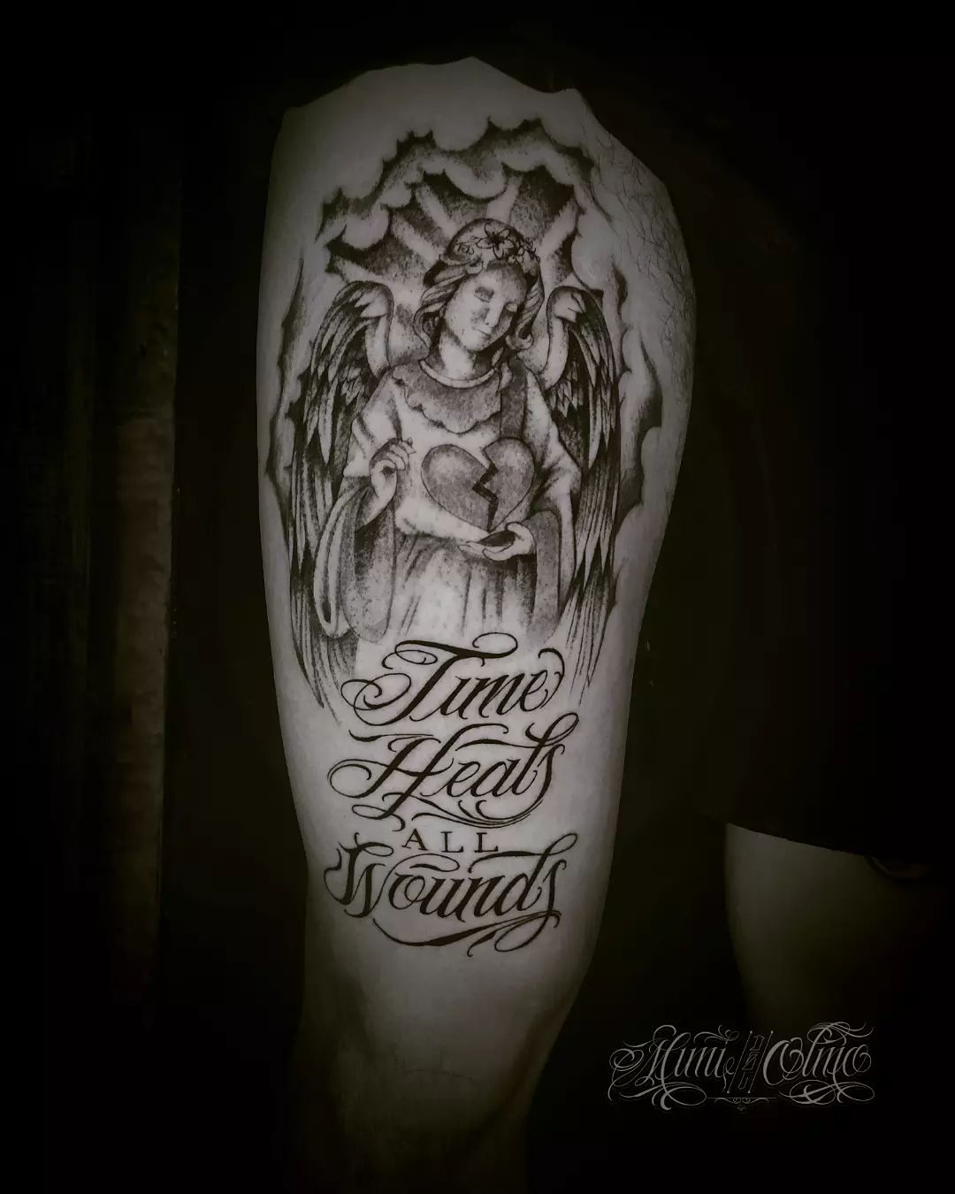 18 Time Heals All Wounds Tattoos To Help You Grieve • Body Artifact